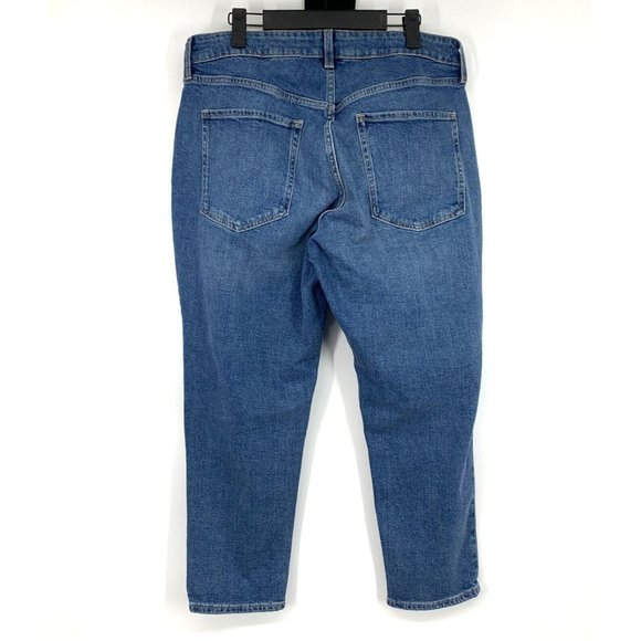 Old Navy Jeans High Rise Curvy OG Straight Button Fly Distressed - Picture 7 of 10